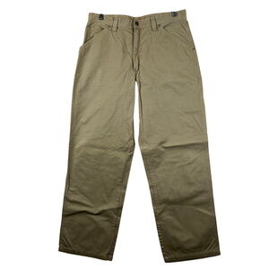 VTG Wrangler Carpenter‎ Pants Mens 34x32 Utility Khaki Wide Leg y2k 90s Cargo